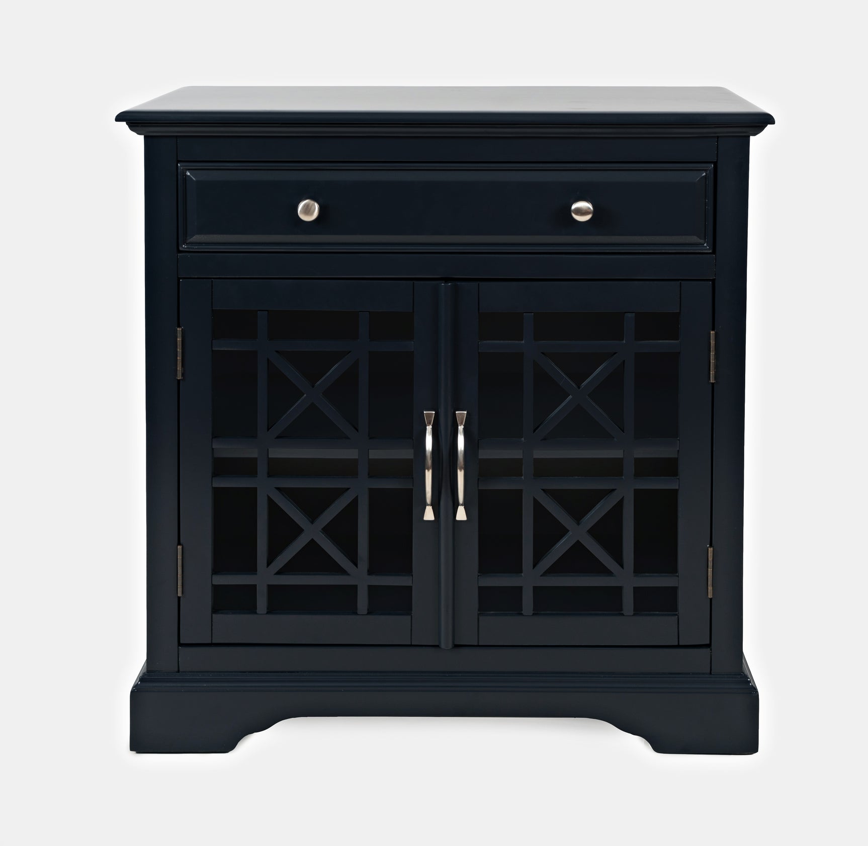 Craftsman Navy Blue Accent Chest - Ornate Home