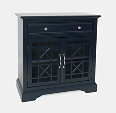 Craftsman Navy Blue Accent Chest - Ornate Home