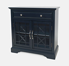 Craftsman Navy Blue Accent Chest - Ornate Home