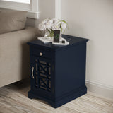 Craftsman Navy Power Chairside Table - Ornate Home