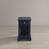 Craftsman Navy Power Chairside Table - Ornate Home