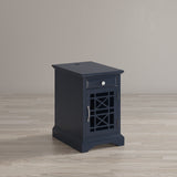 Craftsman Navy Power Chairside Table - Ornate Home