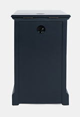 Craftsman Navy Power Chairside Table - Ornate Home