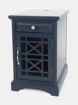 Craftsman Navy Power Chairside Table - Ornate Home