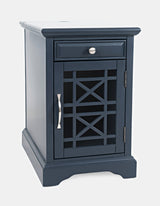 Craftsman Navy Power Chairside Table - Ornate Home