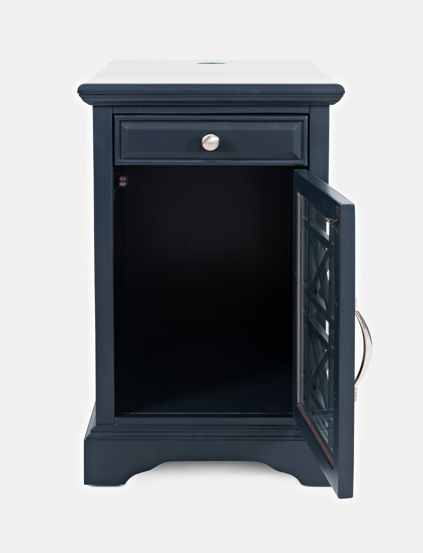 Craftsman Navy Power Chairside Table - Ornate Home