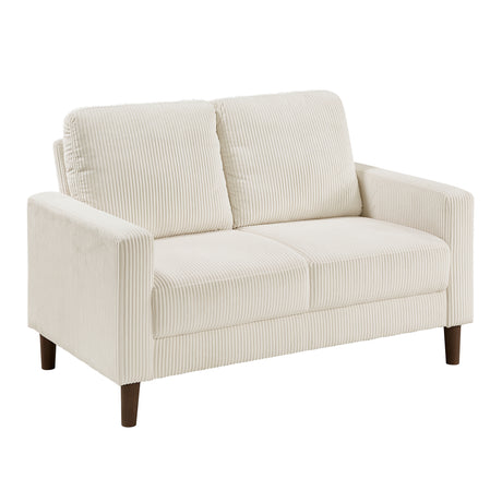 Crandall Beige Loveseat - Ornate Home