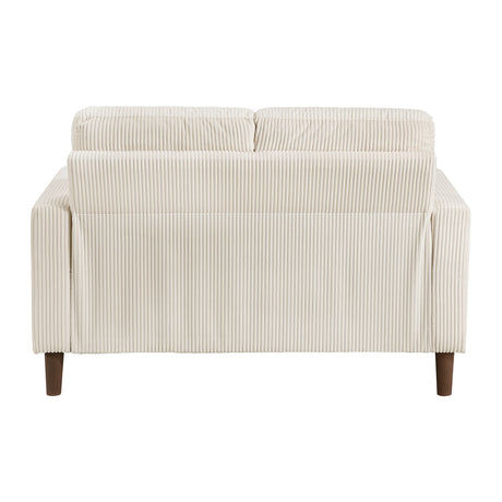 Crandall Beige Loveseat - Ornate Home