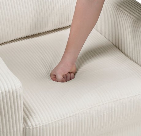 Crandall Beige Loveseat - Ornate Home