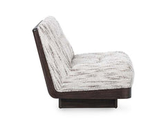 Crandall Cream/Brown Upholstered Accent Chair - Ornate Home