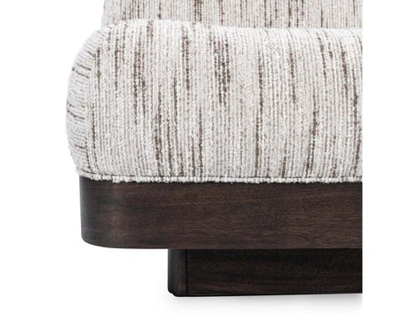 Crandall Cream/Brown Upholstered Accent Chair - Ornate Home