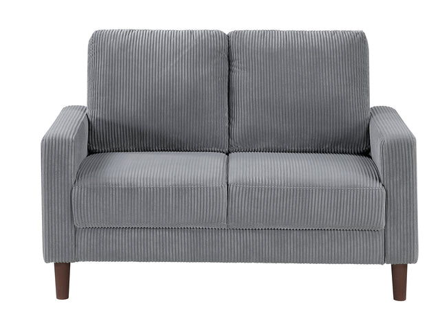 Crandall Gray Loveseat - Ornate Home