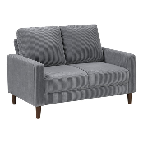 Crandall Gray Loveseat - Ornate Home