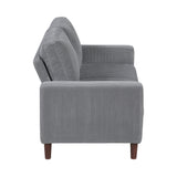 Crandall Gray Loveseat - Ornate Home