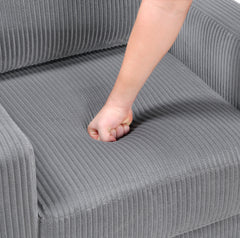 Crandall Gray Loveseat - Ornate Home