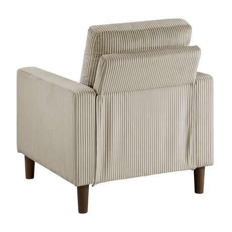 Crandall Taupe Chair - Ornate Home