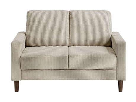 Crandall Taupe Loveseat - Ornate Home