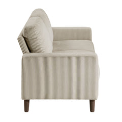 Crandall Taupe Loveseat - Ornate Home