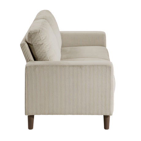 Crandall Taupe Loveseat - Ornate Home