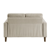 Crandall Taupe Loveseat - Ornate Home