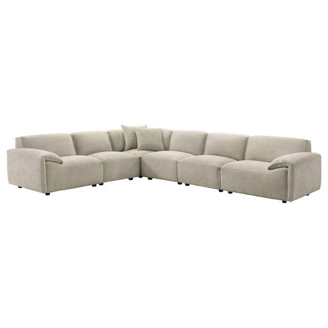 Crane Beige 6-Piece Modular Sectional Sofa
