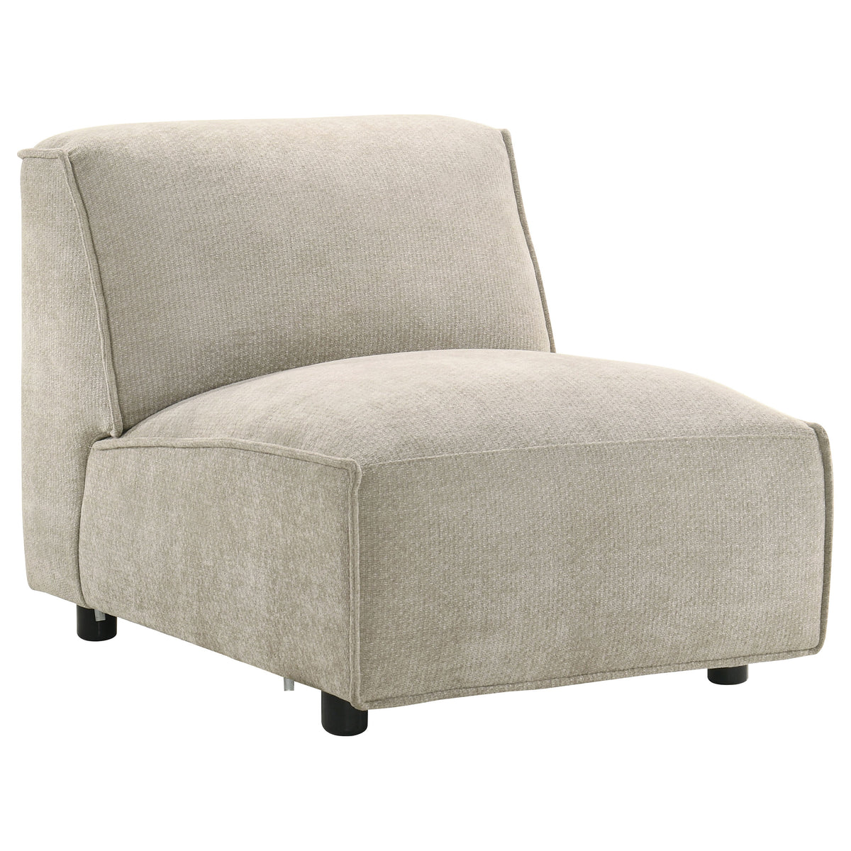 Crane Beige Modular Armless Chair