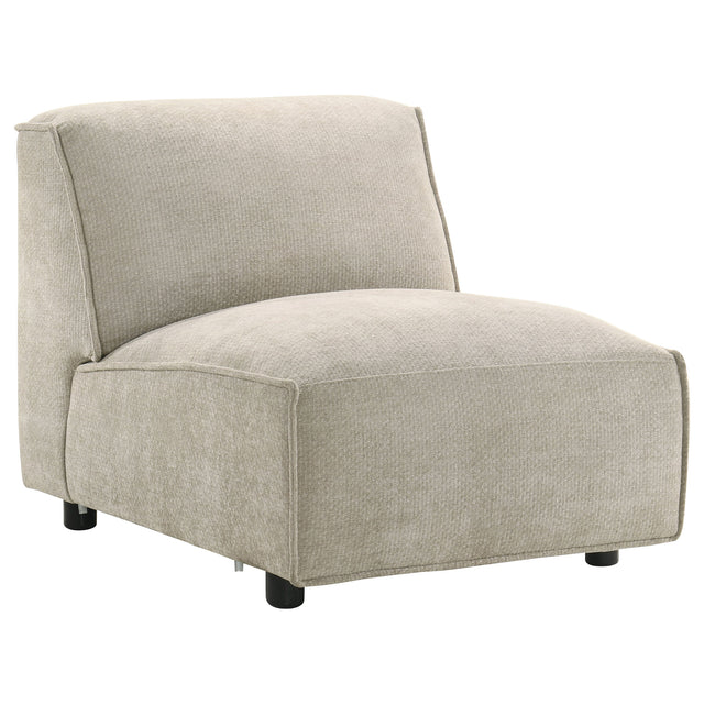Crane Beige Modular Armless Chair