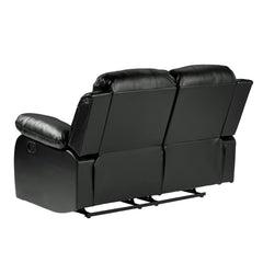 Cranley Black Double Reclining Loveseat - Ornate Home