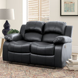 Cranley Black Double Reclining Loveseat - Ornate Home