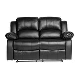 Cranley Black Double Reclining Loveseat - Ornate Home