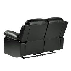 Cranley Black Double Reclining Loveseat - Ornate Home