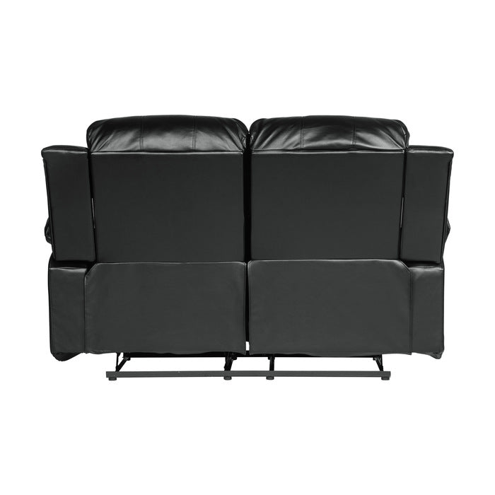 Cranley Black Double Reclining Loveseat - Ornate Home
