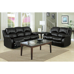 Cranley Black Double Reclining Loveseat - Ornate Home