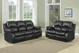 Cranley Black Double Reclining Sofa - Ornate Home