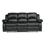 Cranley Black Double Reclining Sofa - Ornate Home