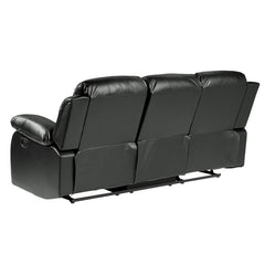 Cranley Black Double Reclining Sofa - Ornate Home