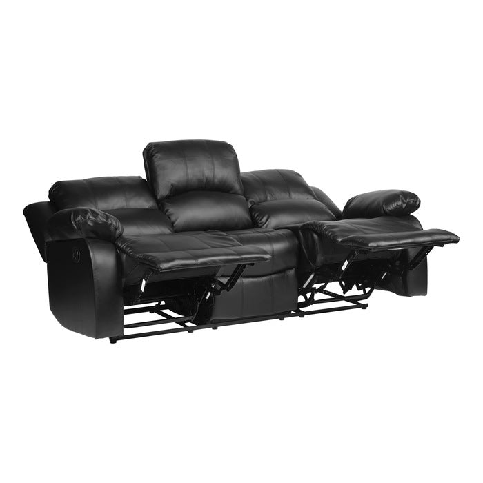 Cranley Black Double Reclining Sofa - Ornate Home