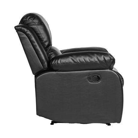 Cranley Black Reclining Chair - Ornate Home