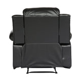 Cranley Black Reclining Chair - Ornate Home