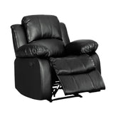 Cranley Black Reclining Chair - Ornate Home