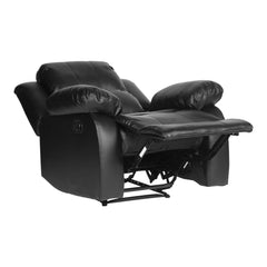 Cranley Black Reclining Chair - Ornate Home