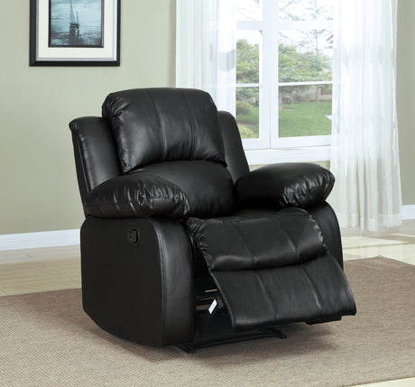 Cranley Black Reclining Chair - Ornate Home