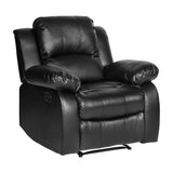 Cranley Black Reclining Chair - Ornate Home