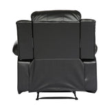 Cranley Black Reclining Chair - Ornate Home