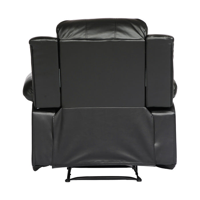 Cranley Black Reclining Chair - Ornate Home