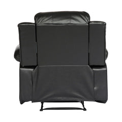 Cranley Black Reclining Chair - Ornate Home