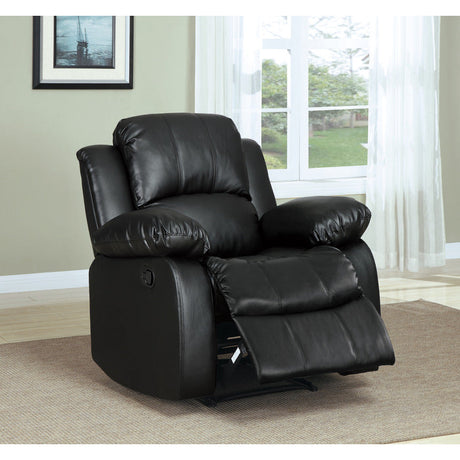Cranley Black Reclining Chair - Ornate Home