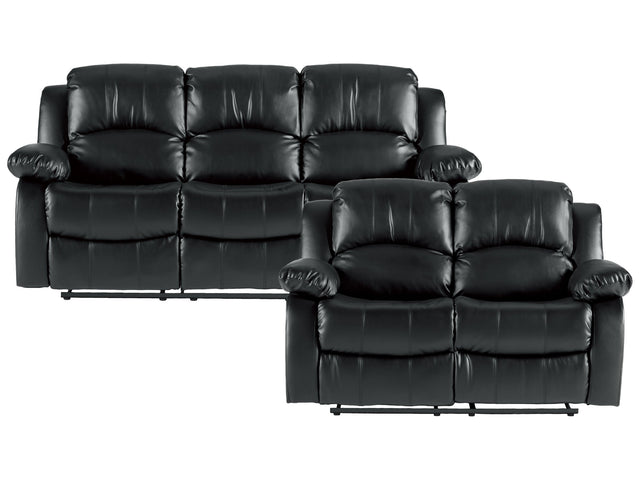 Cranley Black Sofa & Loveseat - Ornate Home