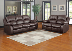 Cranley Brown Double Reclining Loveseat - Ornate Home