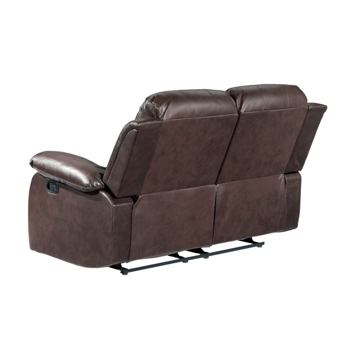 Cranley Brown Double Reclining Loveseat - Ornate Home